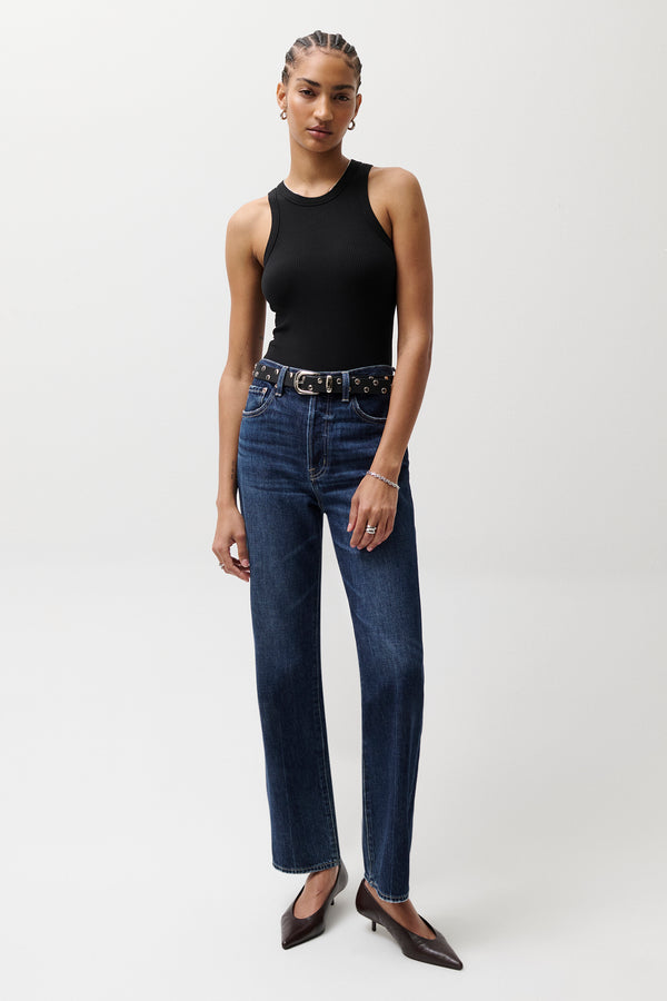 PETITE Cassie Super High Rise Straight Jean - Cultivate