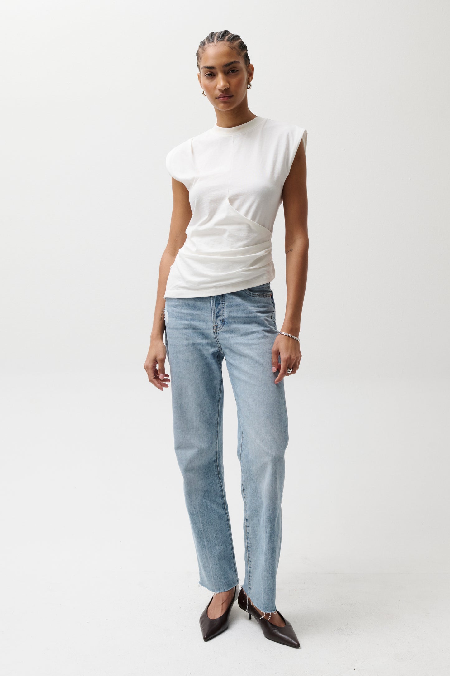 Cassie Super High Rise Straight Jean - Savvy Vintage
