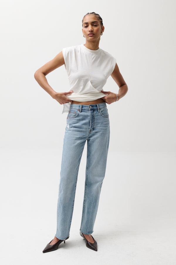 Cassie Super High Rise Straight Jean - Savvy Vintage