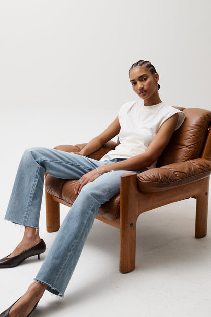 Cassie Super High Rise Straight Jean - Savvy Vintage