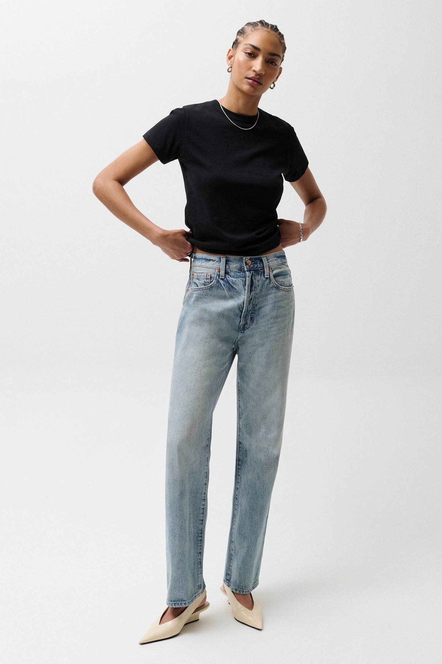 Cassie Super High Rise Straight Jean - Bramble