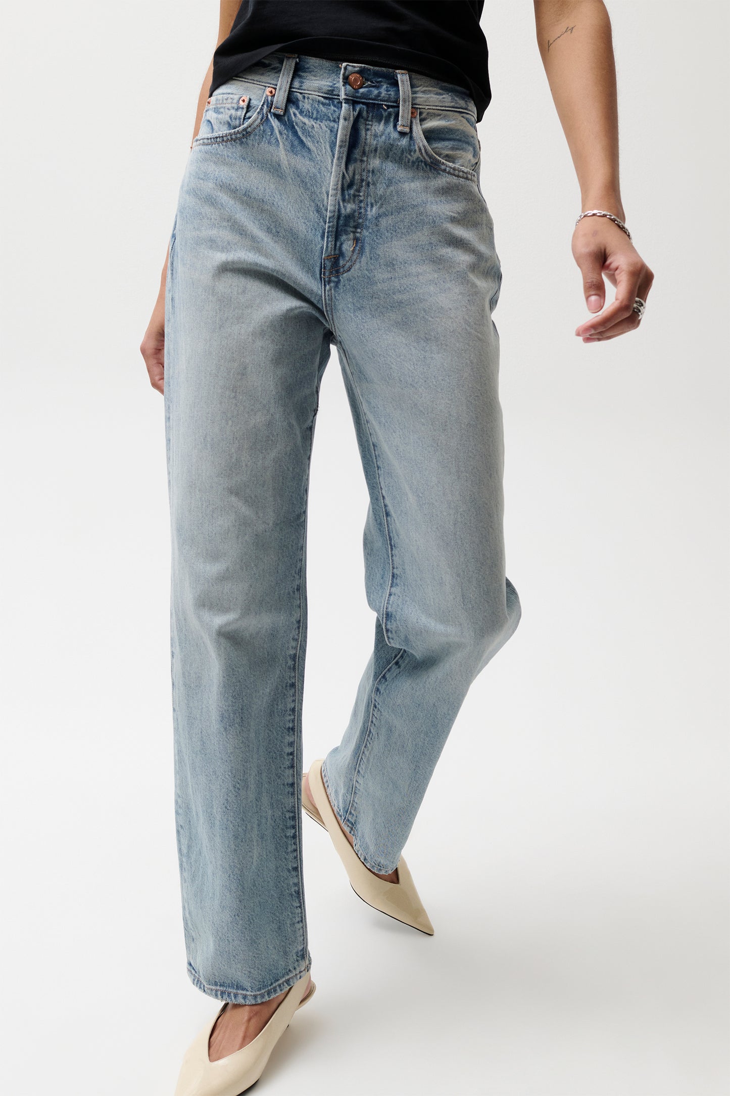 Cassie Super High Rise Straight Jean - Bramble