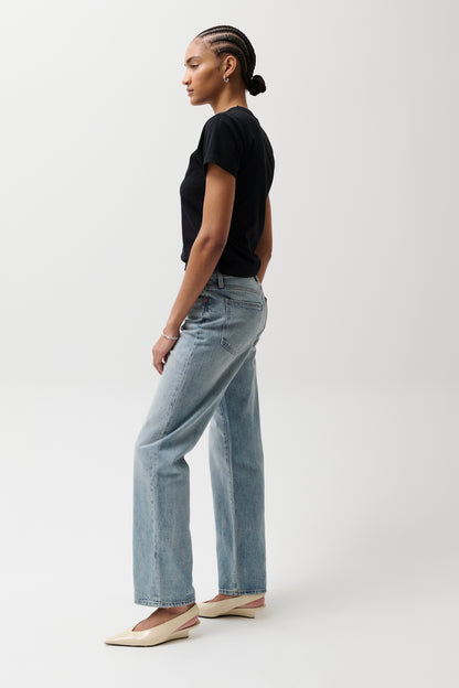 Cassie Super High Rise Straight Jean - Bramble