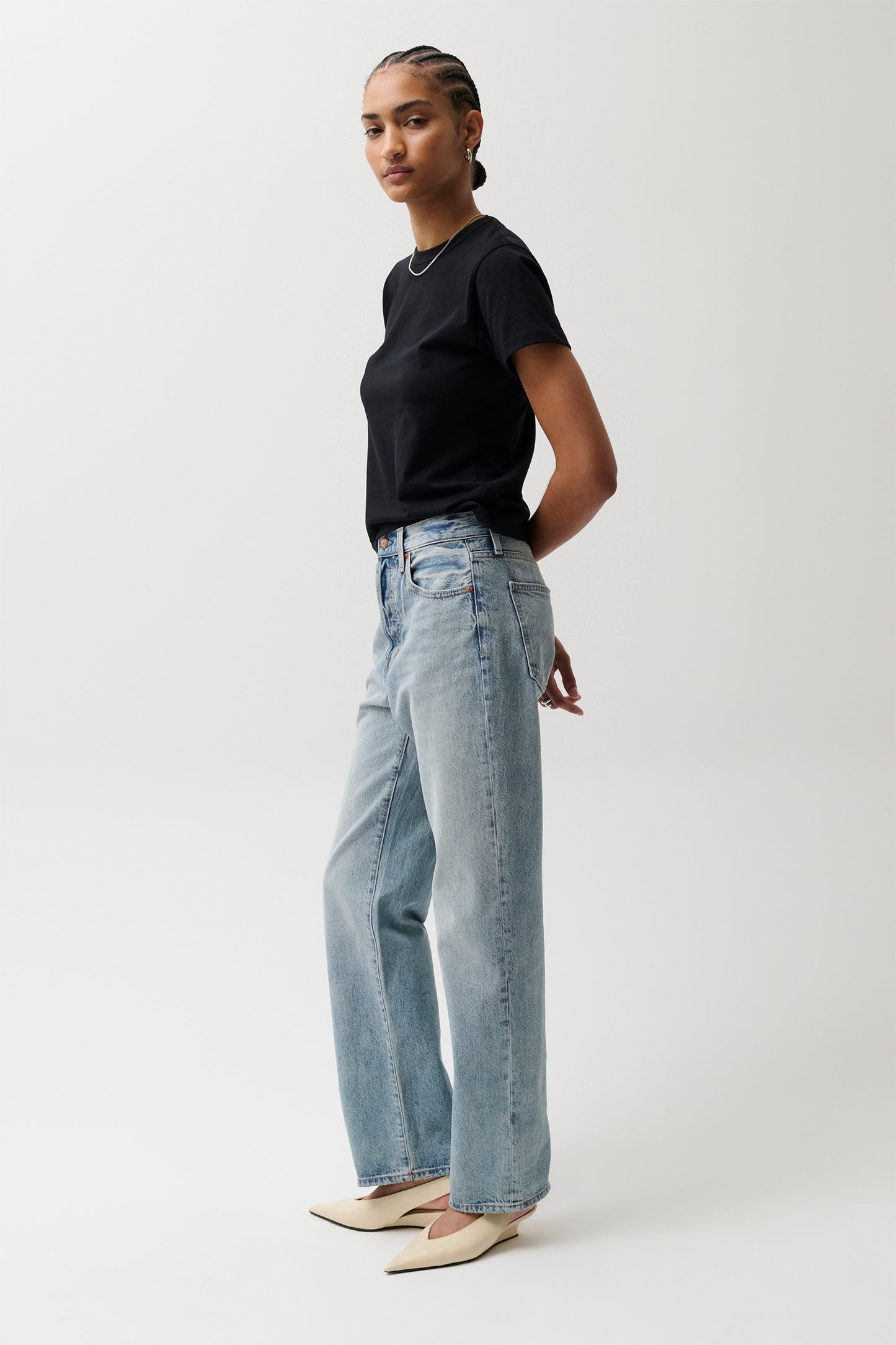 Cassie Super High Rise Straight Jean - Bramble