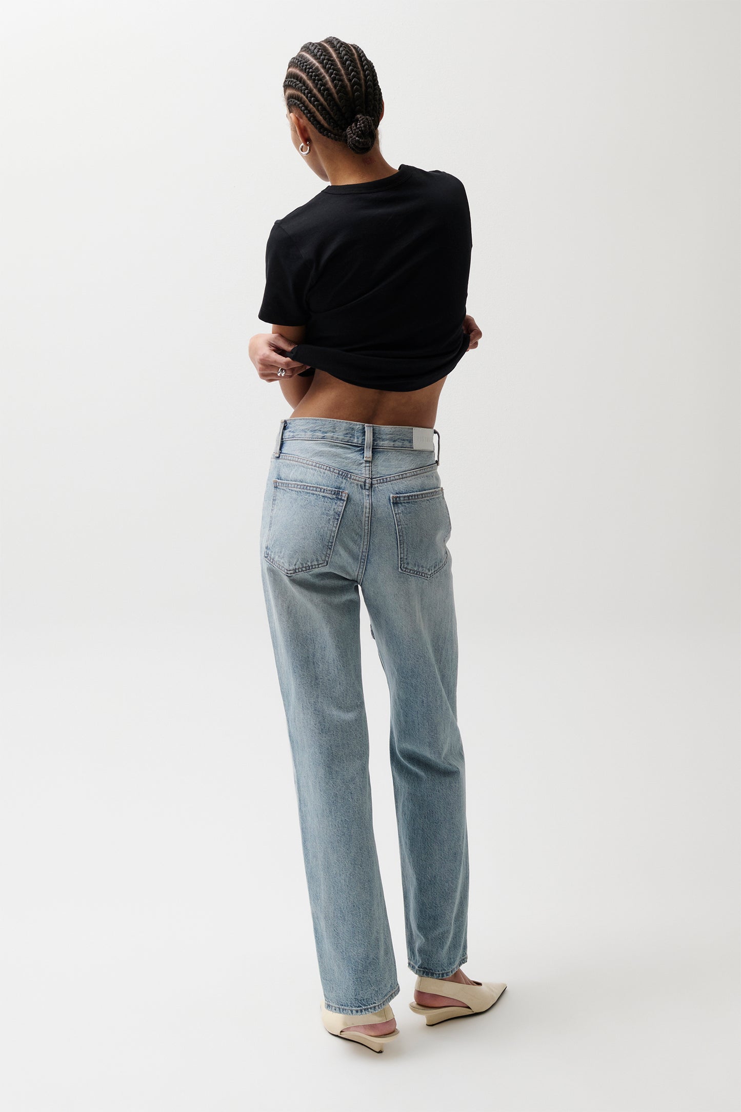 Cassie Super High Rise Straight Jean - Bramble