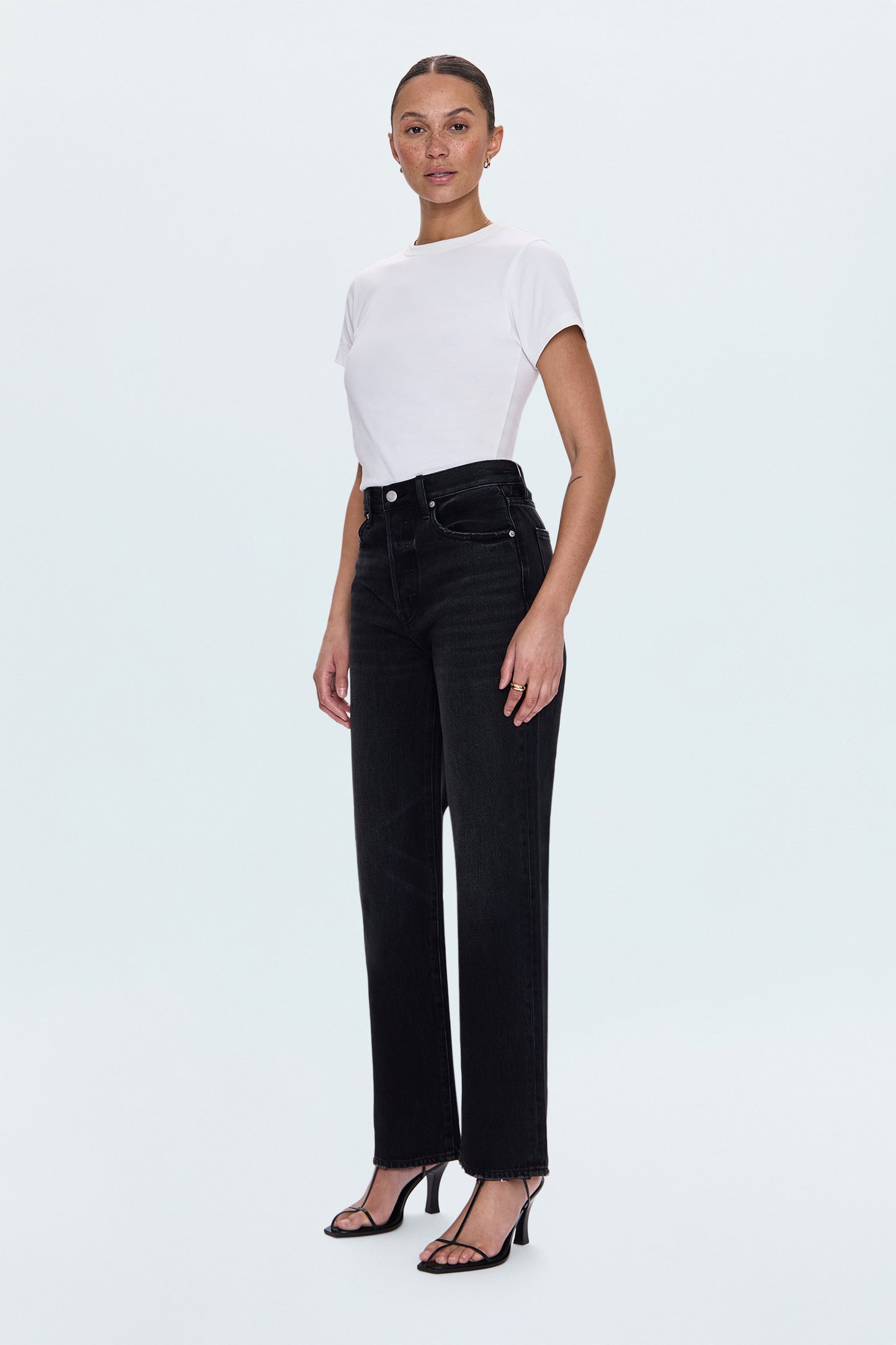 Cassie Super High Rise Straight Jean - Stormy