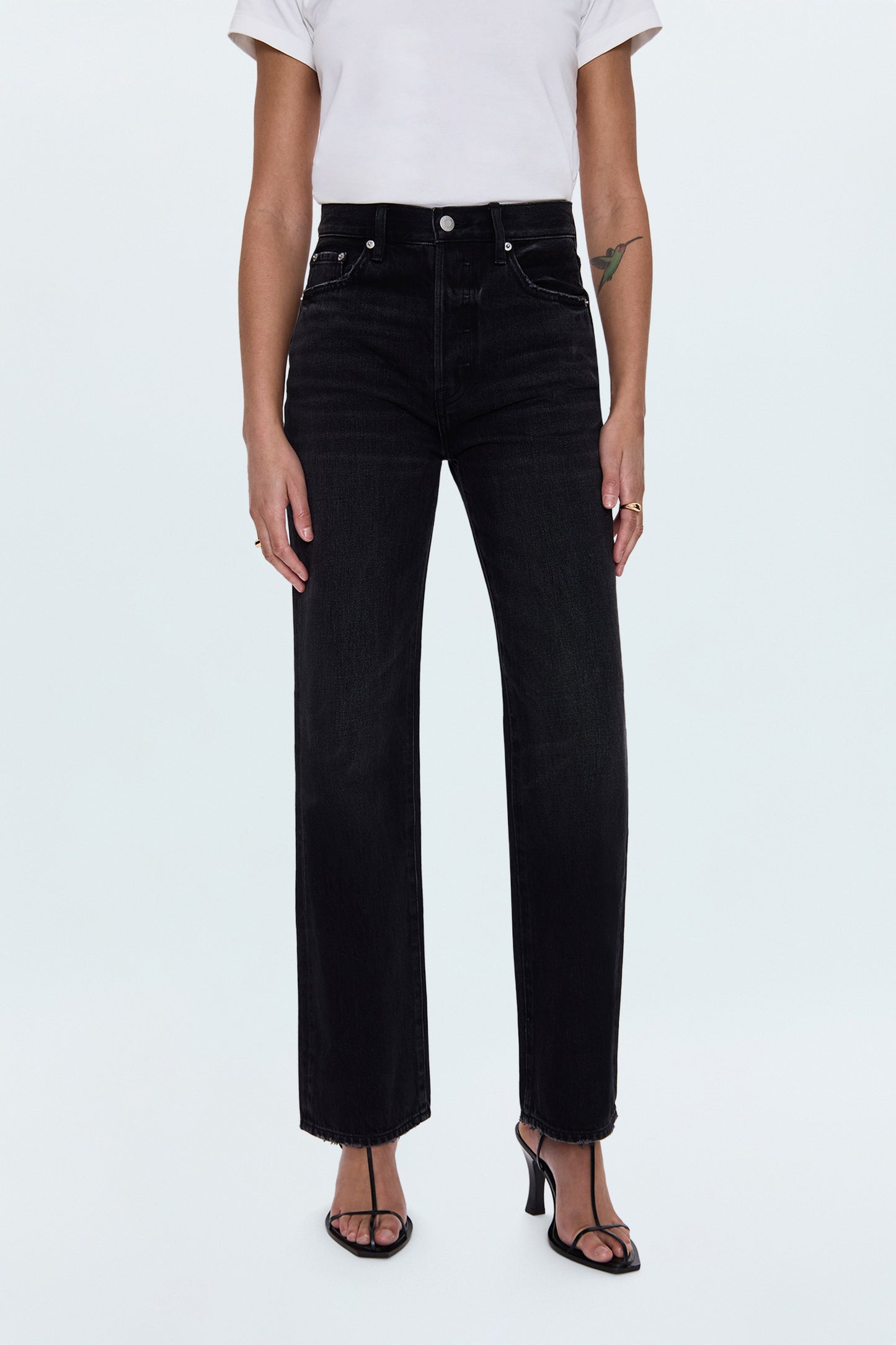 Cassie Super High Rise Straight Jean - Stormy