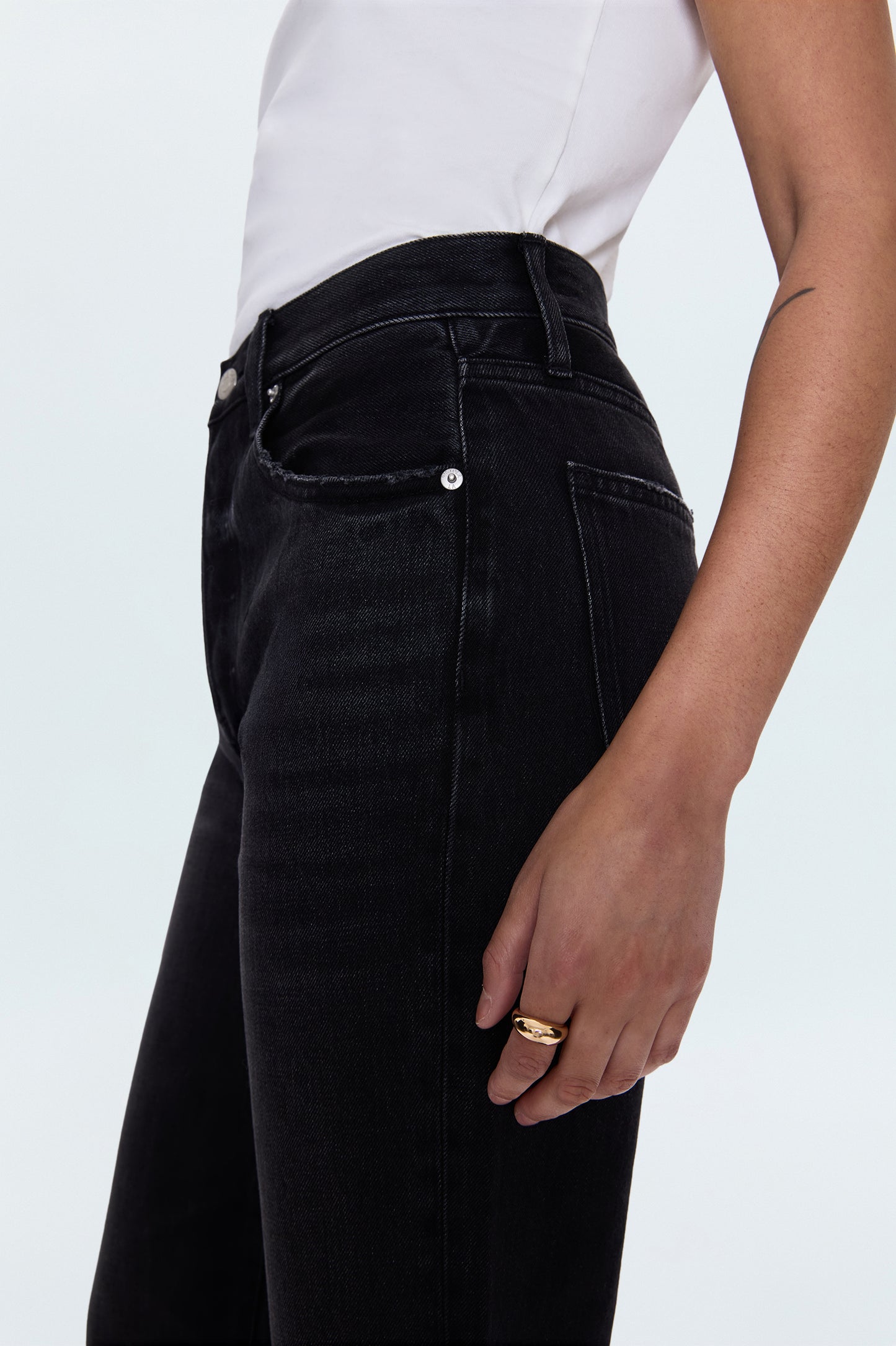 Cassie Super High Rise Straight Jean - Stormy