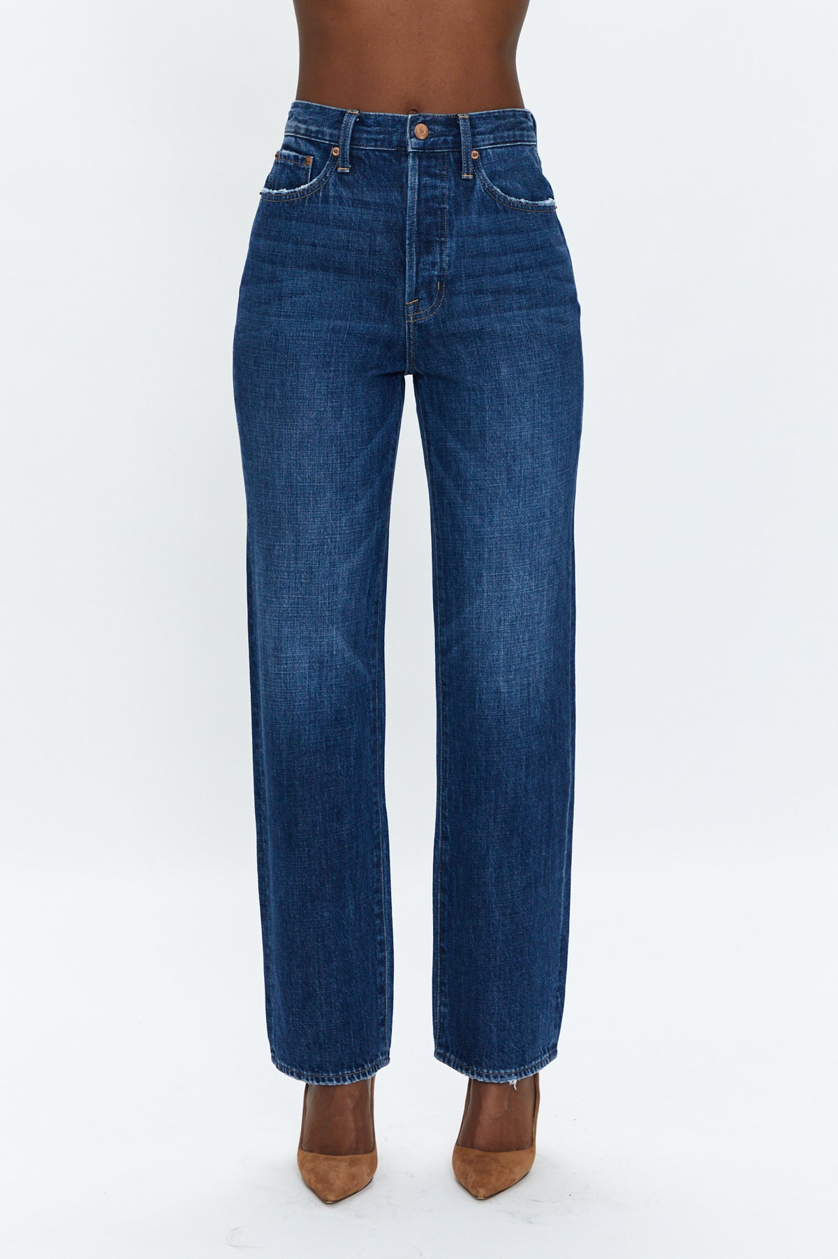 Cassie Super High Rise Straight - Eton