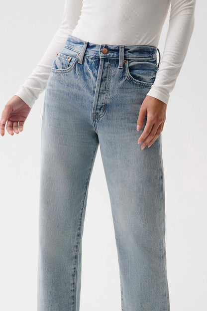 PETITE Cassie Super High Rise Straight Jean - Bramble