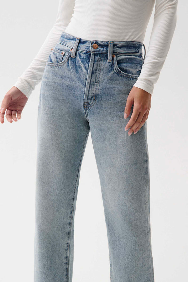 PETITE Cassie Super High Rise Straight Jean - Bramble