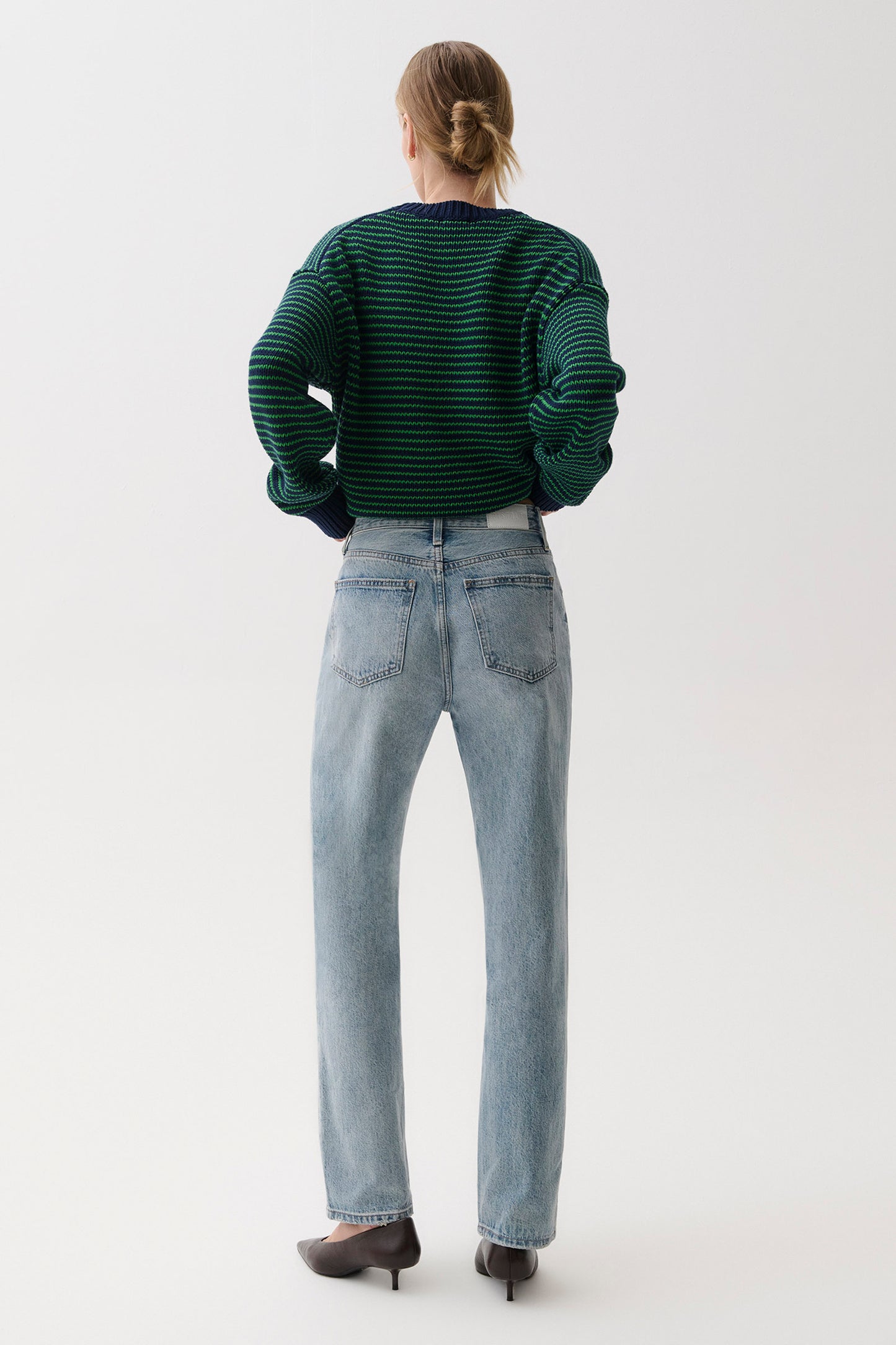 Cassie Super High Rise Straight Jean - Bramble