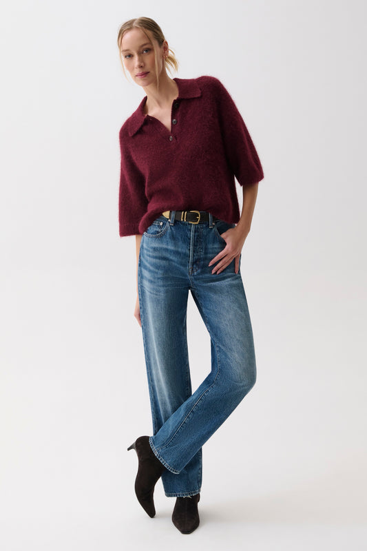 Cassie Super High Rise Straight Jean - Legend
