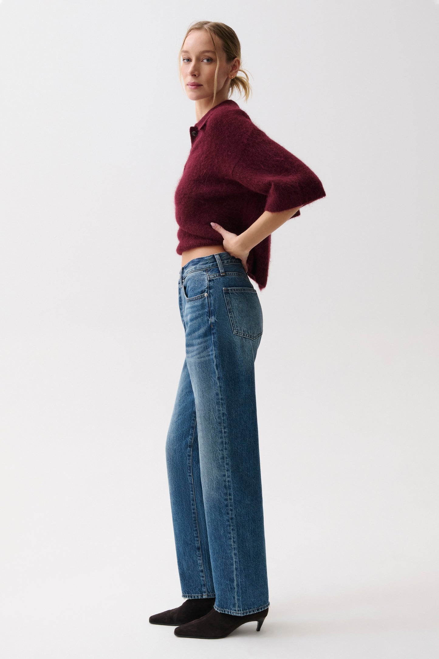 Cassie Super High Rise Straight Jean - Legend