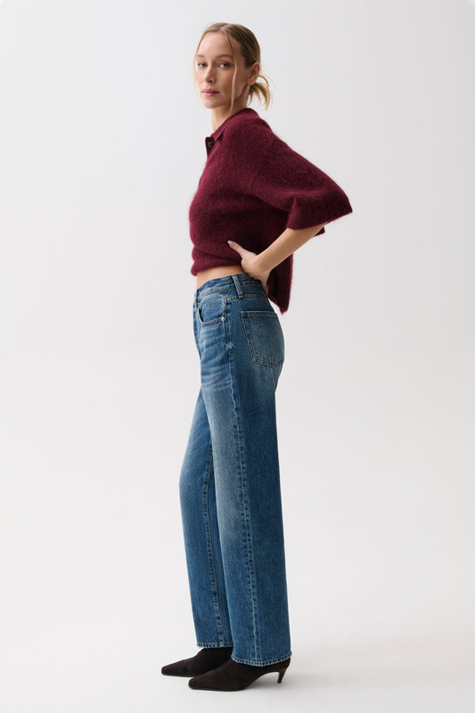 Cassie Super High Rise Straight Jean - Legend
