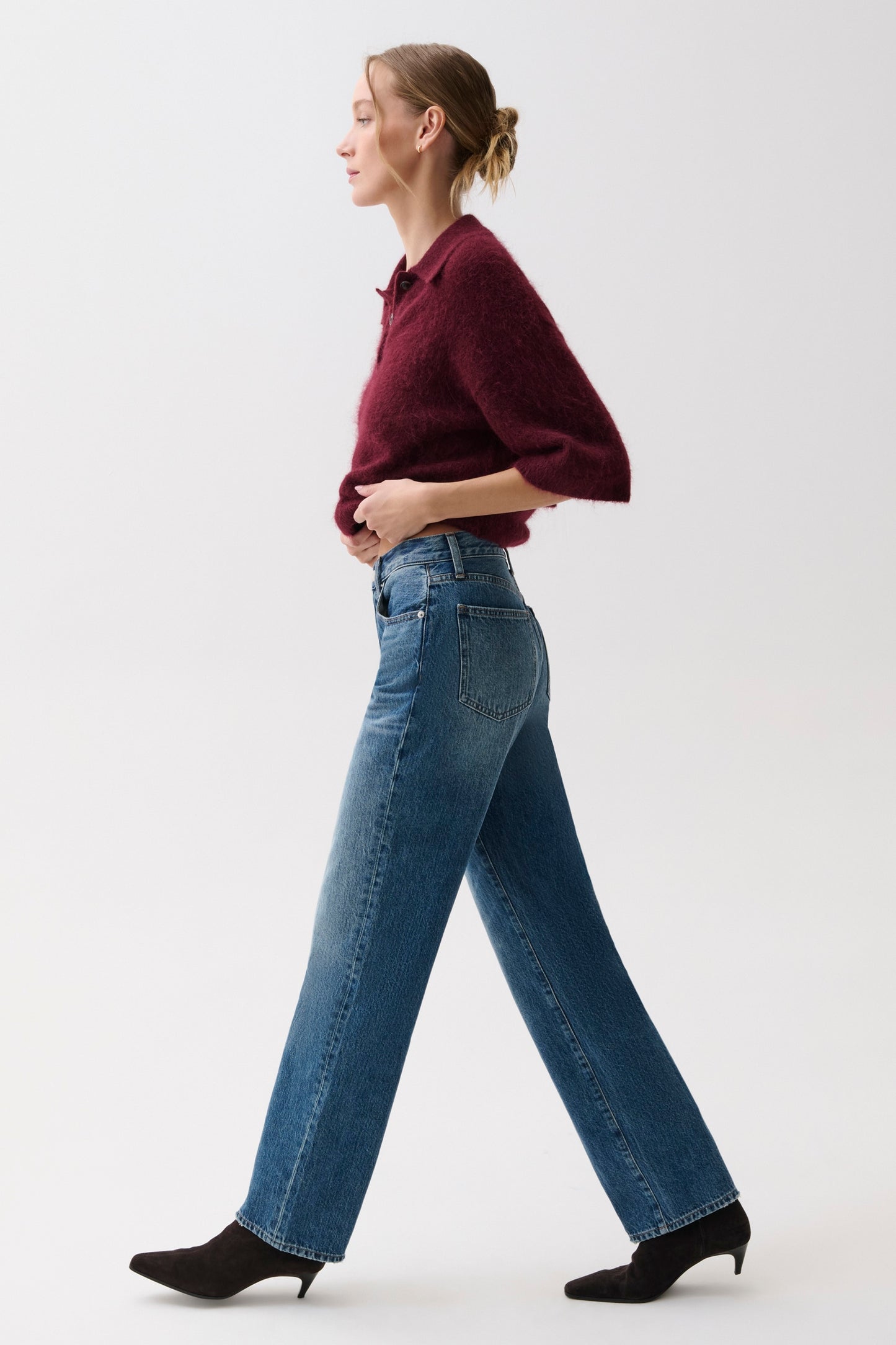 Cassie Super High Rise Straight Jean - Legend