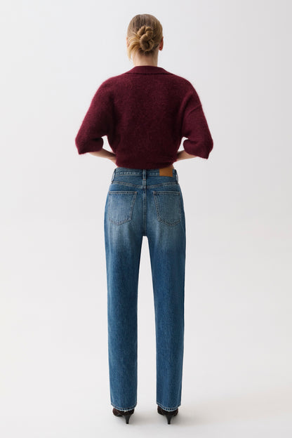 Cassie Super High Rise Straight Jean - Legend
