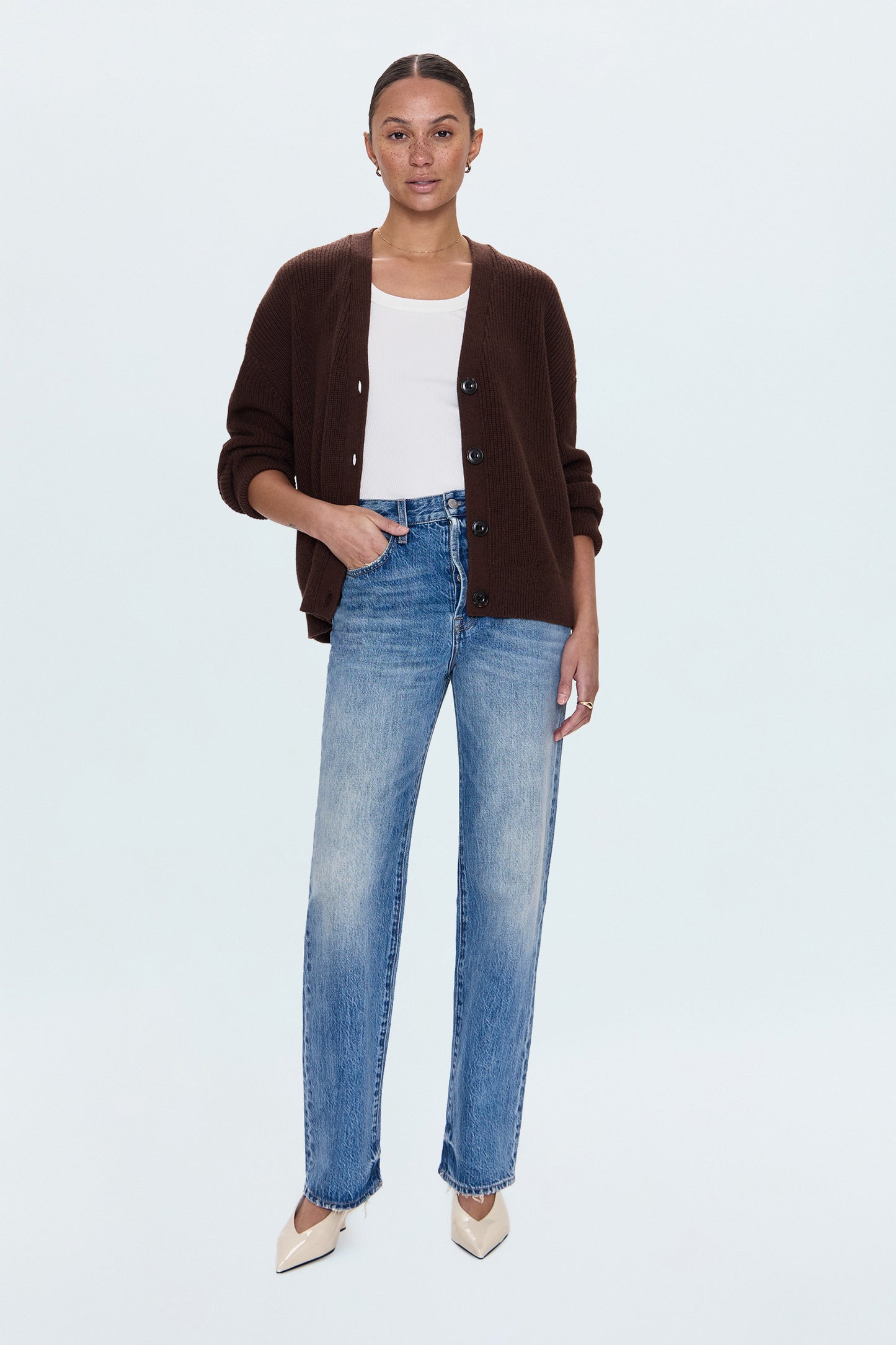 Cassie Super High Rise Straight Jean - Serpentine Vintage