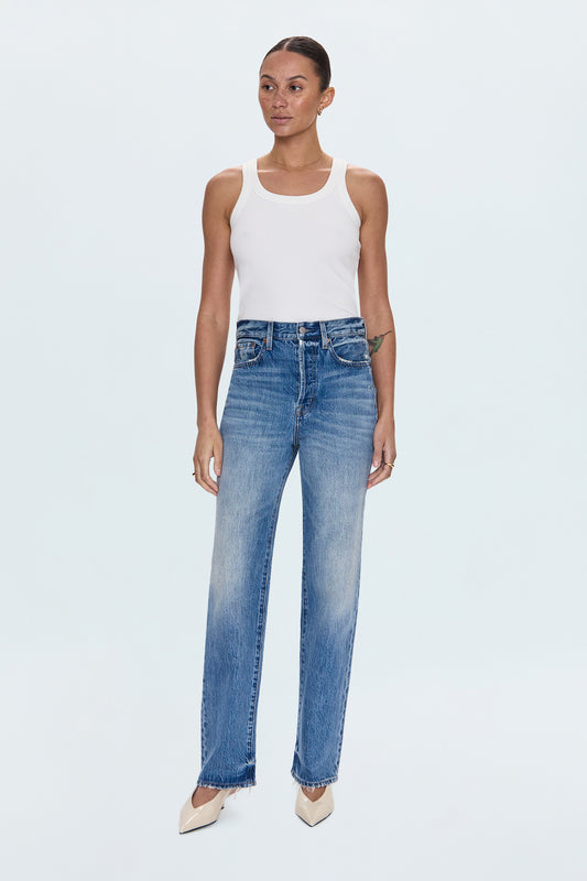 Cassie Super High Rise Straight Jean - Serpentine Vintage
