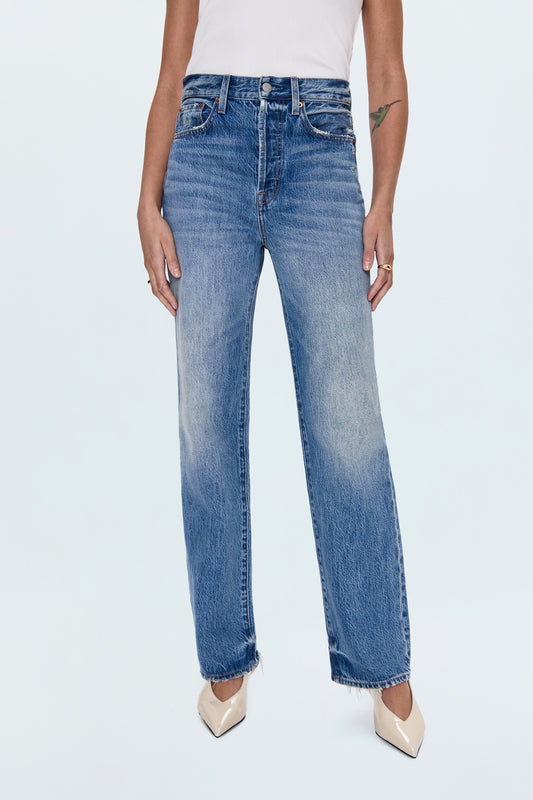 Cassie Super High Rise Straight Jean - Serpentine Vintage