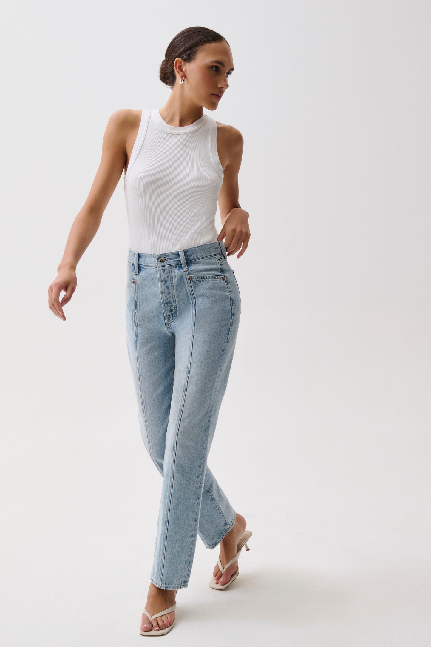 Cassie Super High Rise Straight Jean - Vibes
