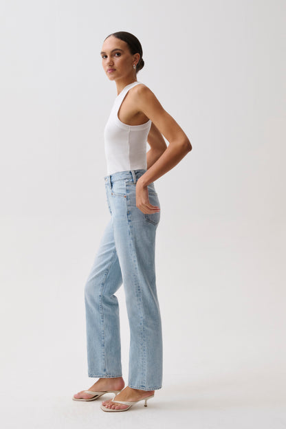 Cassie Super High Rise Straight Jean - Vibes