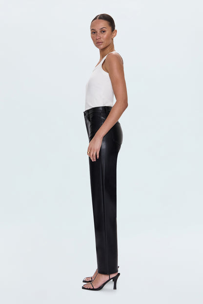 Cassie Super High Rise Straight Pant - Onyx