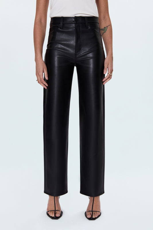 Cassie Super High Rise Straight Pant - Onyx