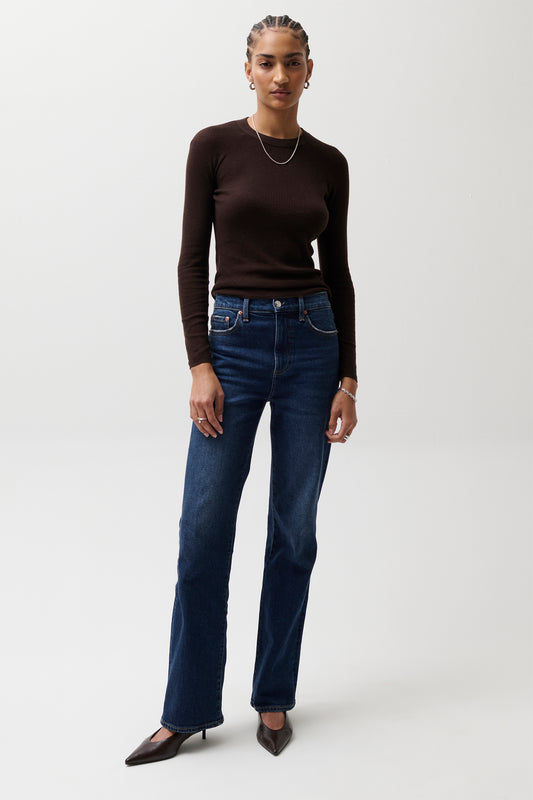 Evie High Rise Slim Boot - Penthouse