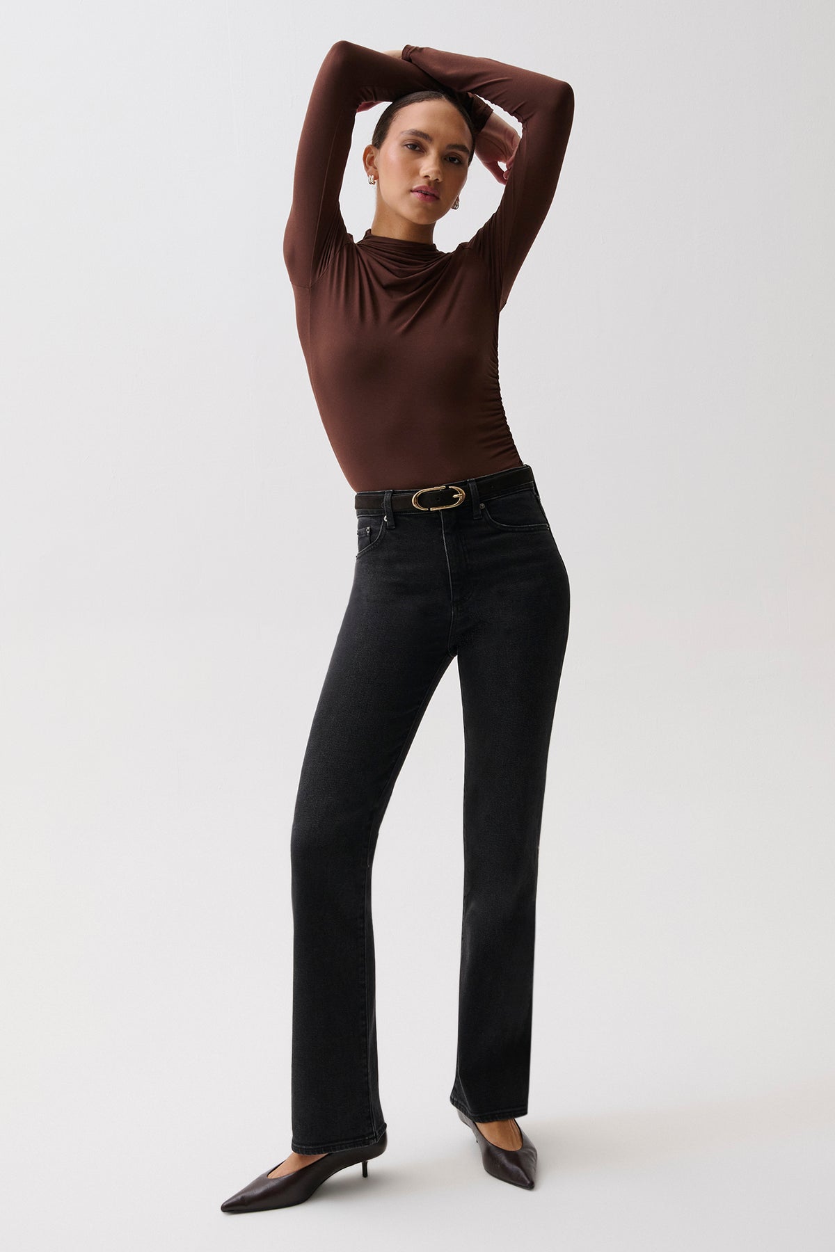 Evie High Rise Slim Bootcut - Jetset
