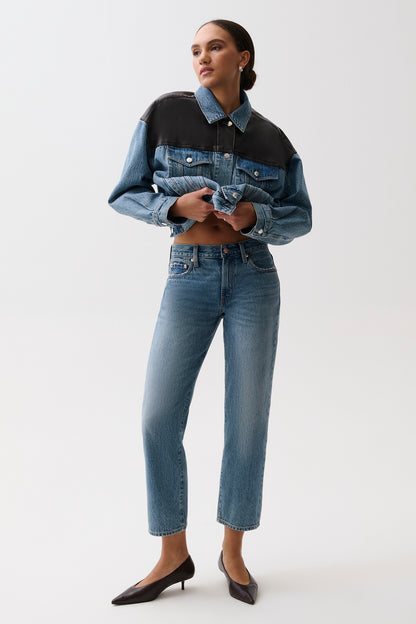 Issa Mid Rise Relaxed Ankle Straight - Metropolis