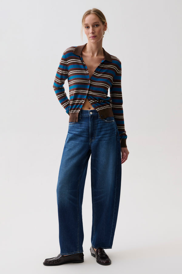 Sacha High Rise Relaxed Barrel - Nile