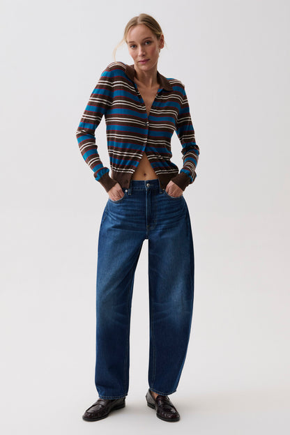 Sacha High Rise Relaxed Barrel - Nile