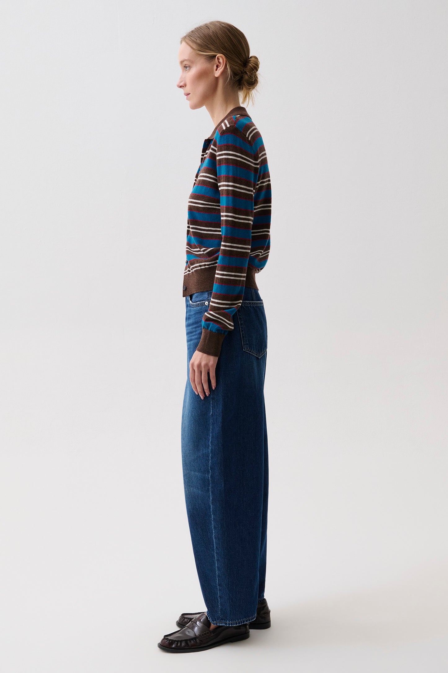 Sacha High Rise Relaxed Barrel - Nile