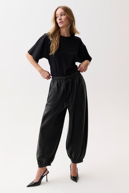 Freya Pull On Harem Pant - Black