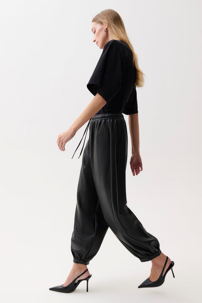 Freya Pull On Harem Pant - Black