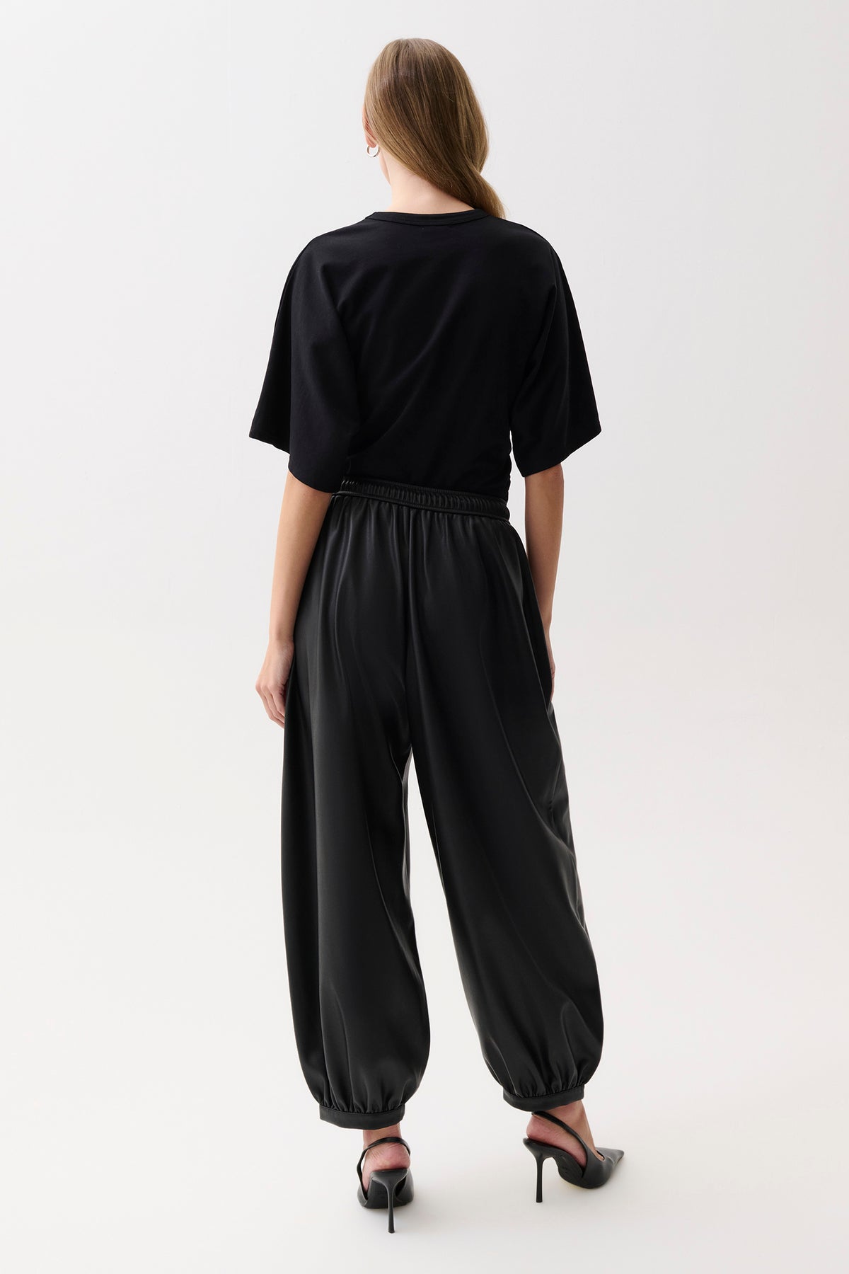 Freya Pull On Harem Pant - Black