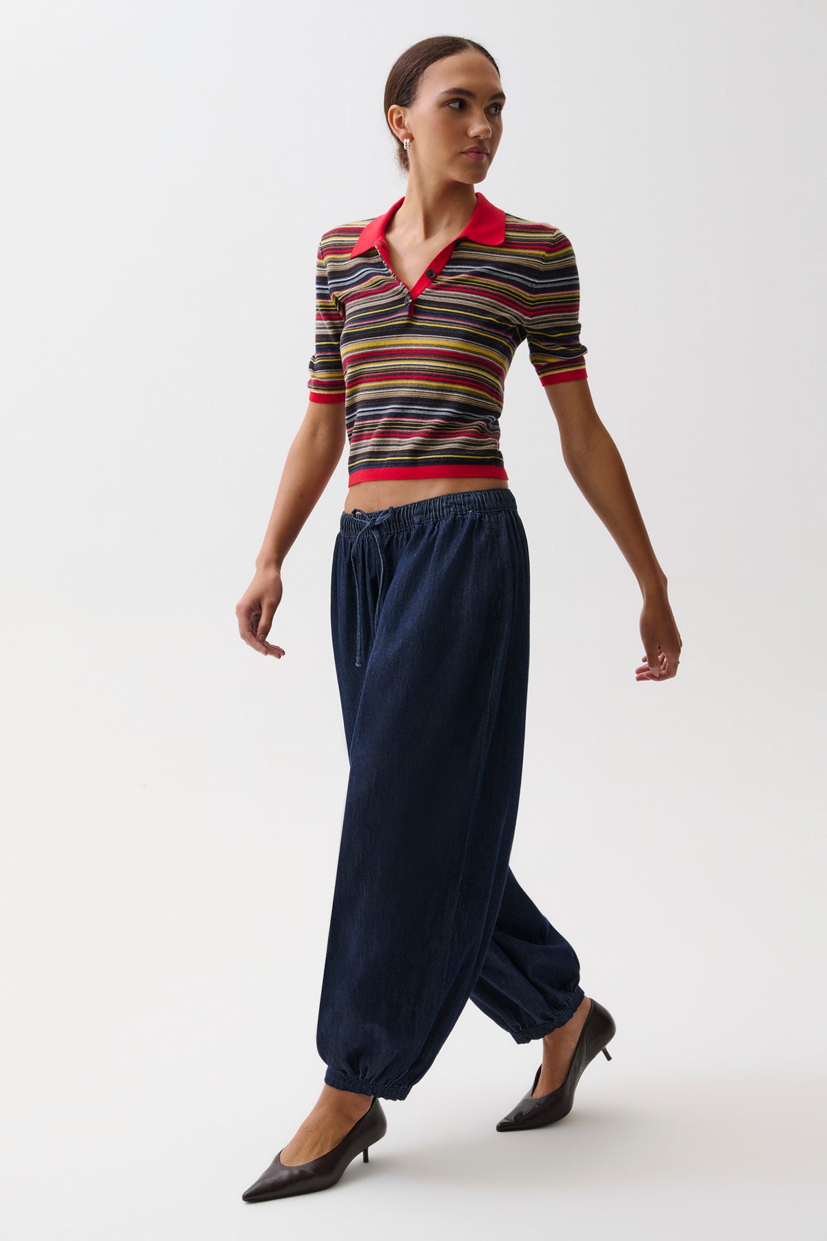 Freya Pull On Harem Pant Celeste