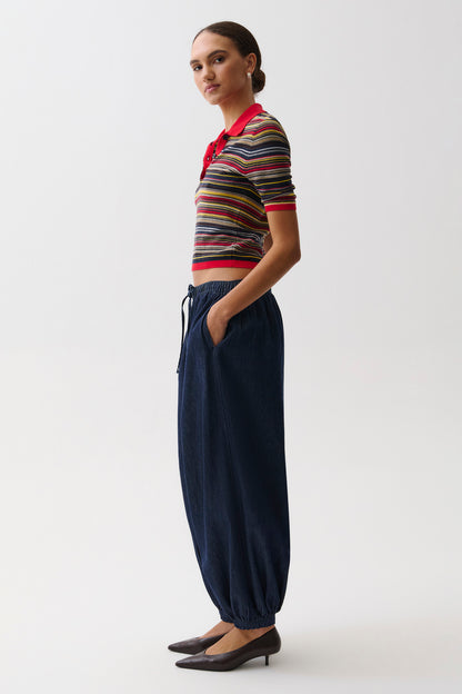 Freya Pull On Harem Pant - Celeste
