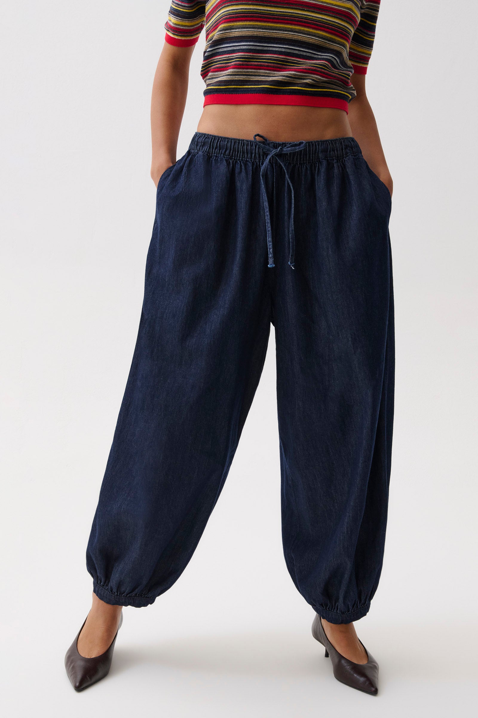 Freya Pull On Harem Pant - Celeste – Pistola Denim