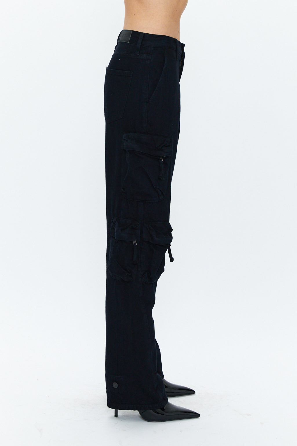 Bobbie Utility Mid Rise Loose Straight  - Abyss
