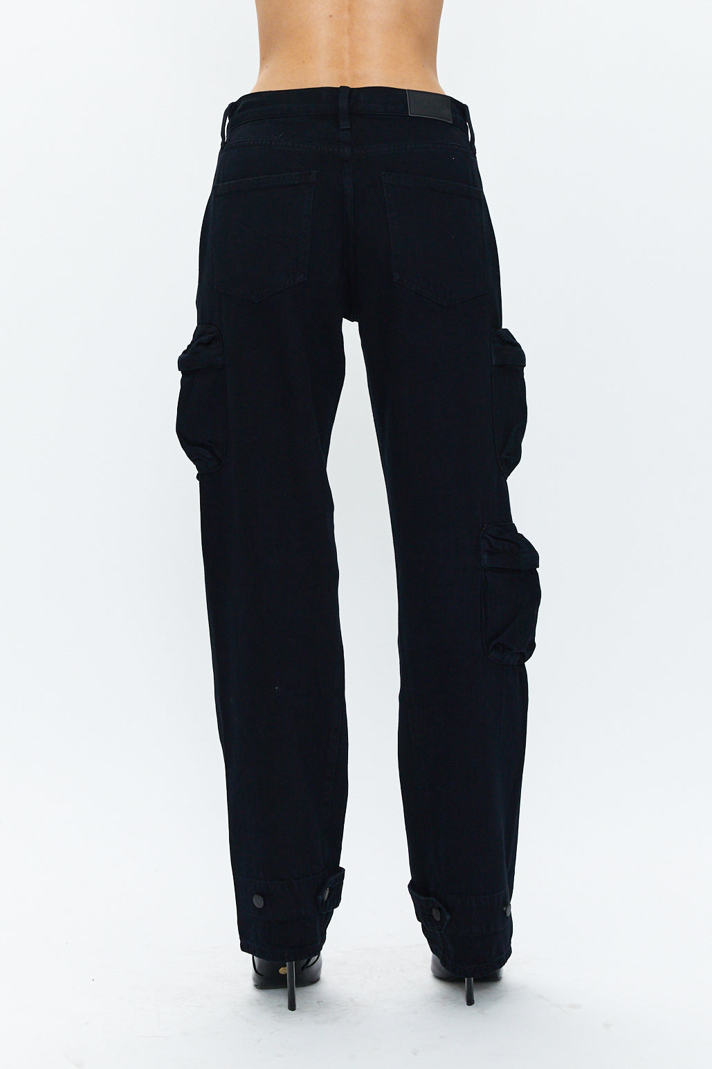 Bobbie Utility Mid Rise Loose Straight  - Abyss