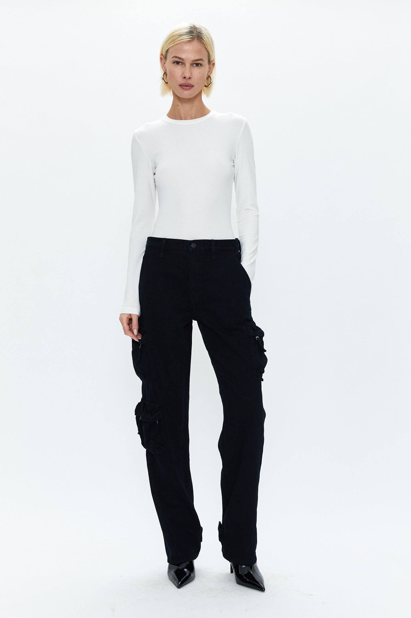 Bobbie Utility Mid Rise Loose Straight  - Abyss