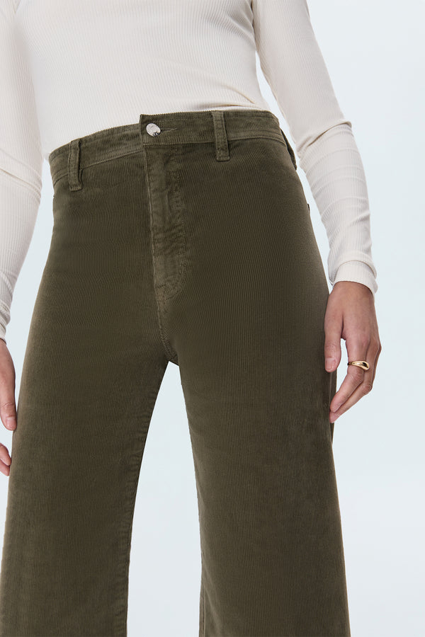 Penny Crop High Rise Wide Leg Pant - Sequoia