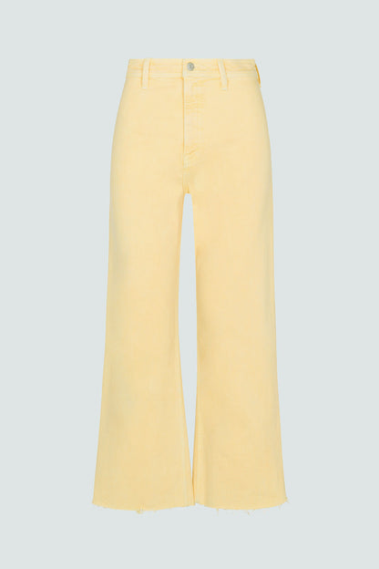Penny High Rise Wide Leg Crop Jean -  Soft Honey