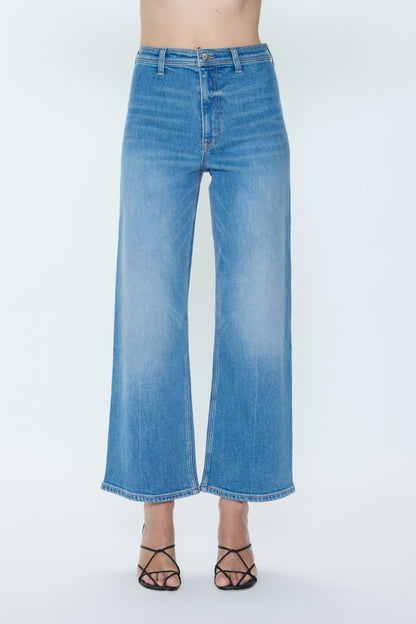 Penny Crop High Rise Wide Leg Jean - Solina