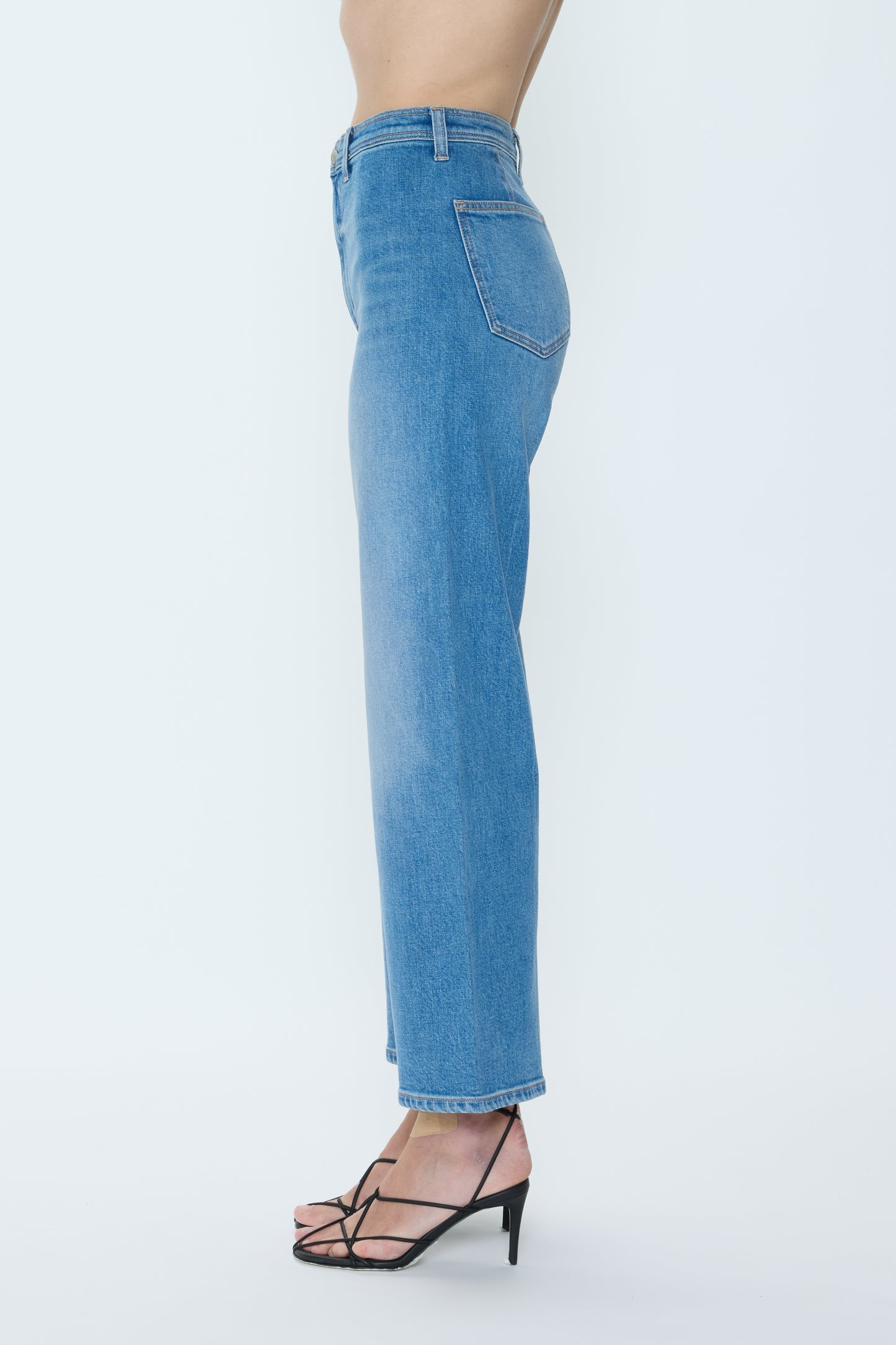 Penny Crop High Rise Wide Leg Jean - Solina