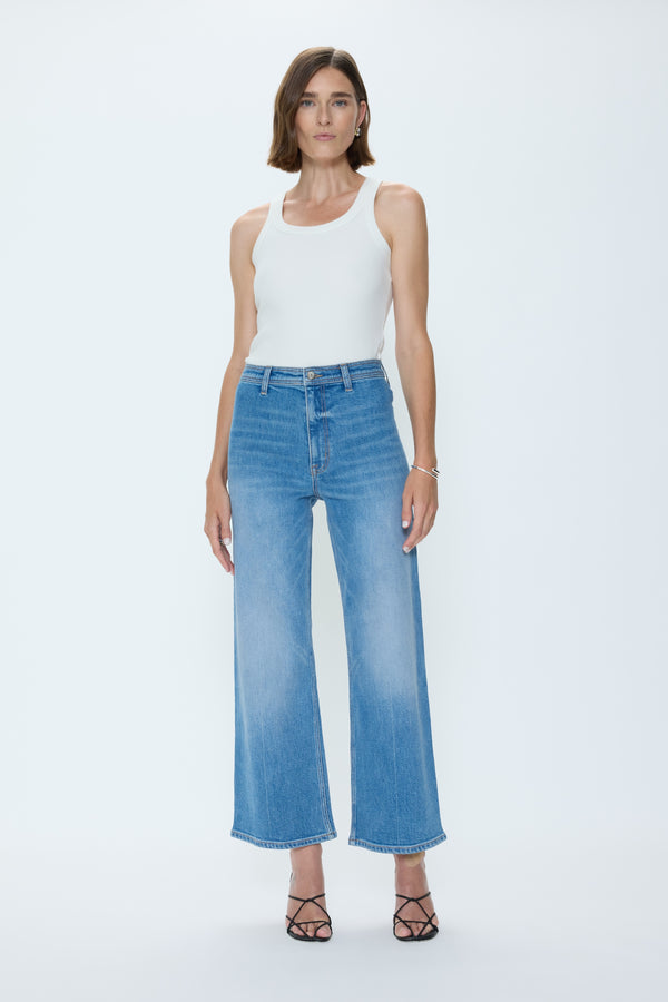 Penny Crop High Rise Wide Leg Jean - Solina