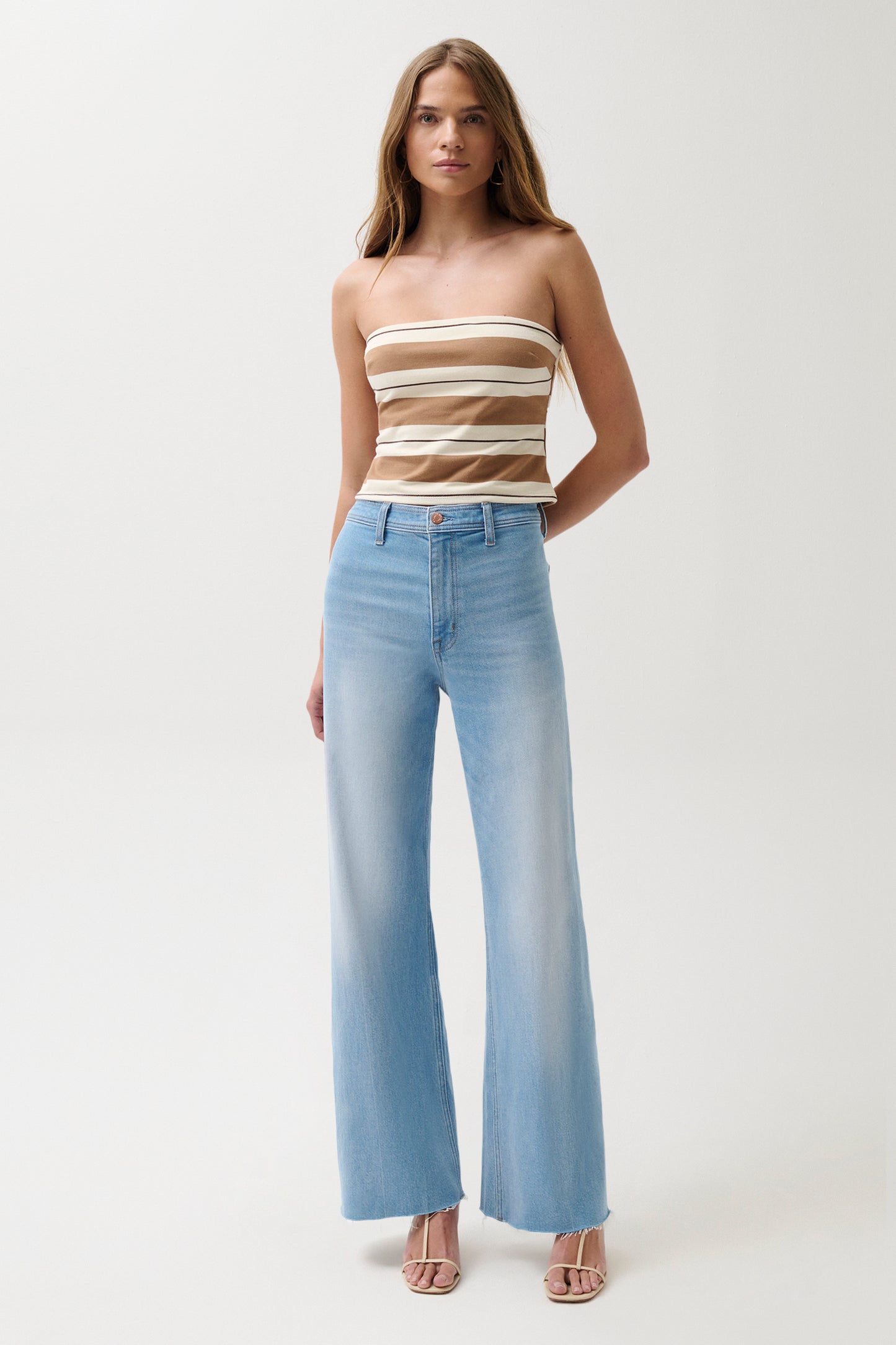 Penny High Rise Wide Leg Jean - Whisper