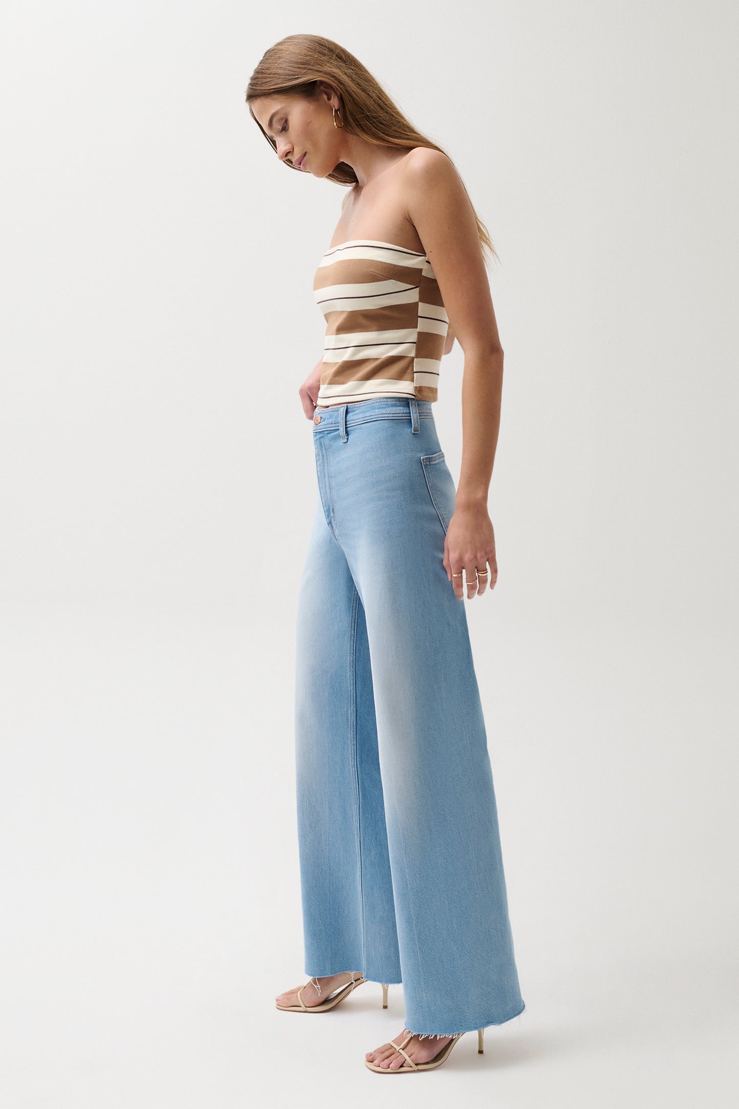 Penny High Rise Wide Leg Jean - Whisper
